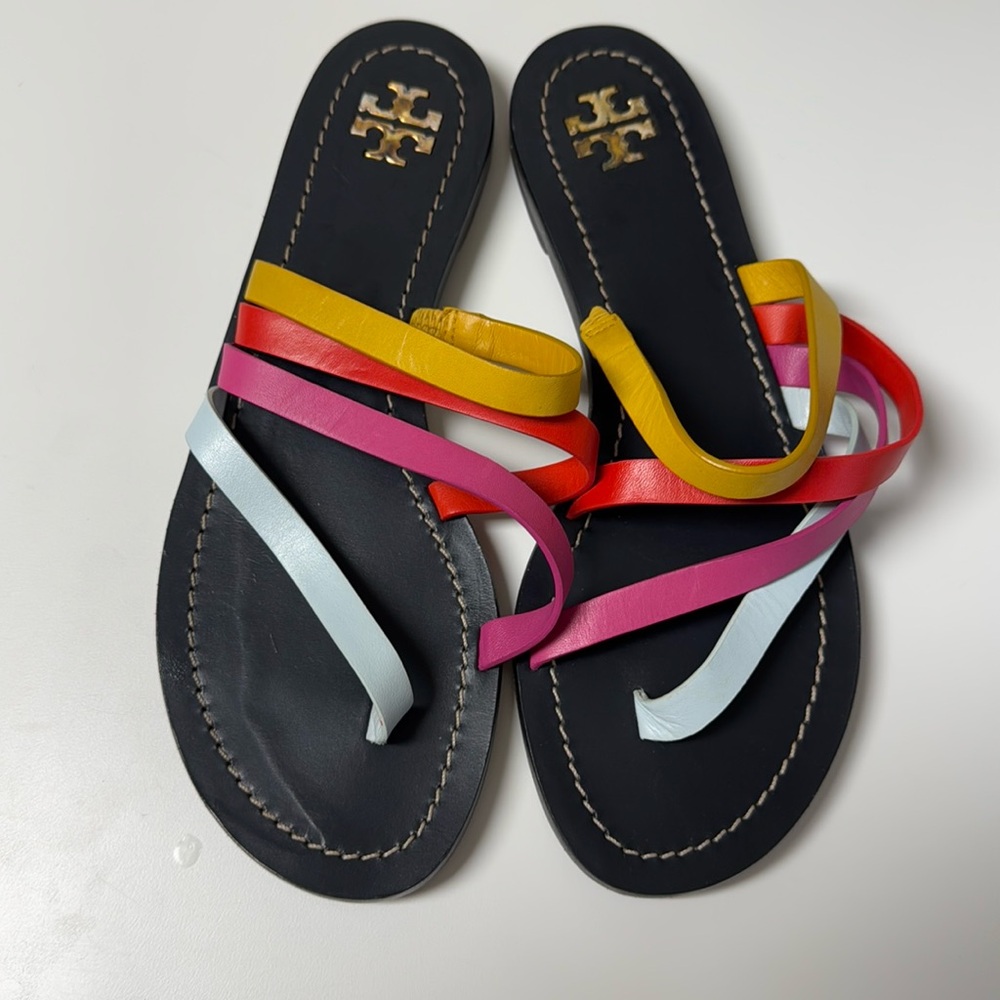 Tory Burch Patos multicolored Flat Sandals